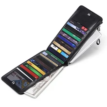 ID, кредитный держатель для карт, мужской кожаный ультратонкий кошелек для банковских карт, кошелек для кредитных карт, чехол, держатель для карт, натуральная кожа