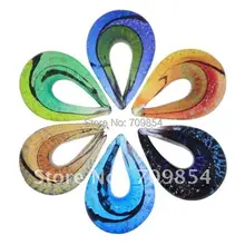 Лампа из муранского стекла серьга, ожерелье, подвеска смешанного цвета/# K