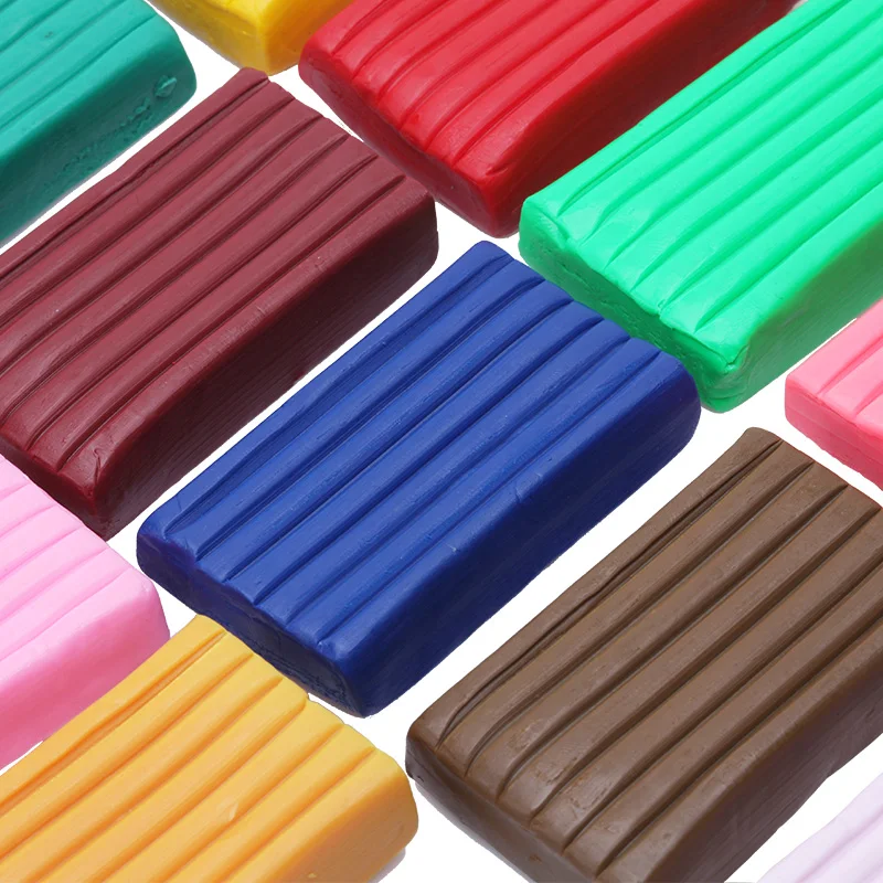 24 Color/set Magic Plasticine Polymer Clay Dough Modeling Clay Oven Bake Dry Playdough Polymer Clay Children DIY Art Crafts Toys