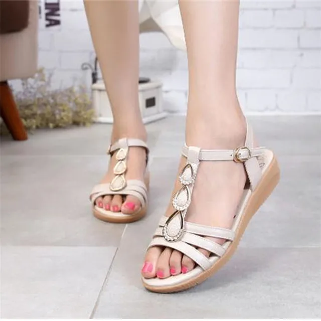 SNURULANNew women summer sandals leather nurses shoes pregnant women
