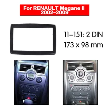 

HUANAV 11-151 Car Radio stereo Fitting Kit installation adapter fascia for RENAULT Megane II 2002-2009,2 Din Car Stereo Frame