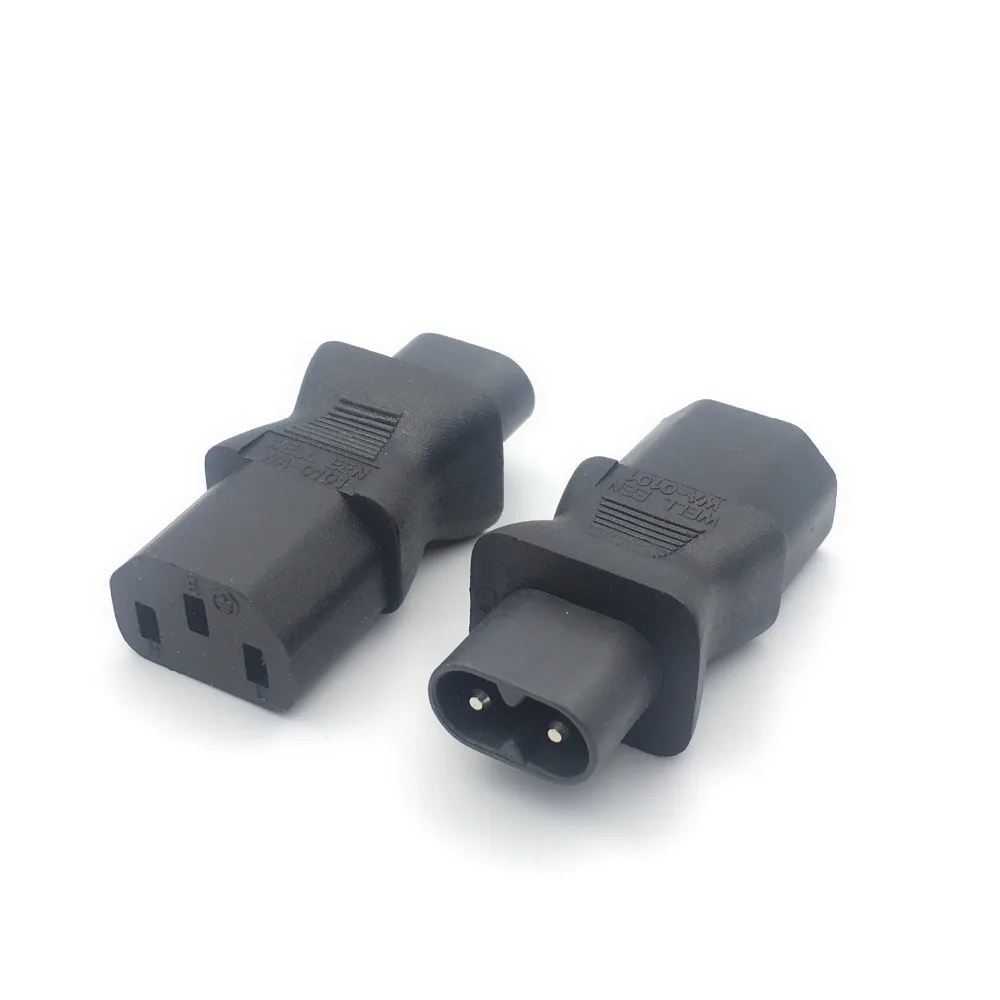 IEC 320 C7 male to C13 3Pin female power adapter C14 C8 Female 2Pin Male|Адаптеры для розеток| |