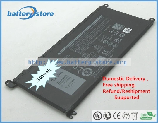 Оригинальный аккумулятор WDX0R для Dell Inspiron 13 5000 5379 5378 5368 7368 7378 13|Аккумуляторы