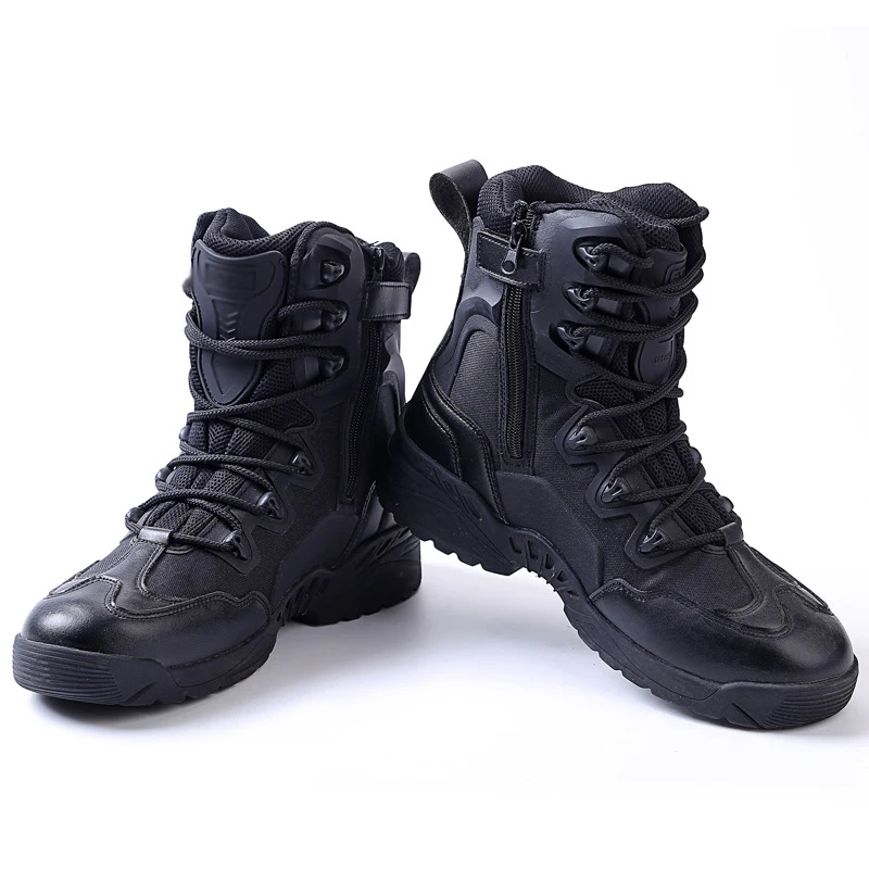 

Men Military Tactical Combat High Desert Boots Wear-resistant Trekking Hiking Shoes Shoes Militares Sapatos Masculino 2 Colours