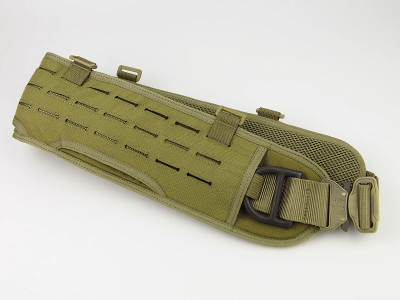 Laser Cut PALS Padded Belt Rigger Belt MOLLE Waist Belt Military