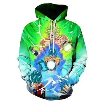 

Fashion 3D print Dragon Ball Pattern Sweatshirt Fashion Cartoon Hip hop Suitable for men and women spring fall Tops Sweatshirt