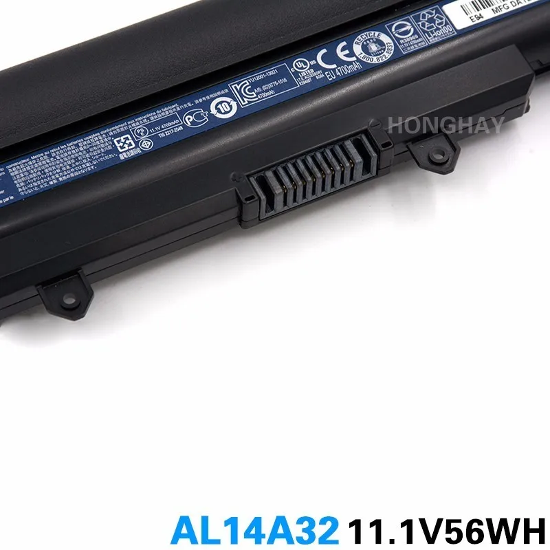 Аккумулятор для ноутбука Honghay AL14A32 Acer Aspire E14 E15 искусственная фотография|battery for acer