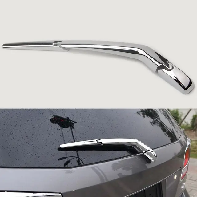 BBQ@FUKA Car Accessories ABS Sliver Rear Window Rain Wiper Arm Blade Chrome Trim Cover For Dodge 2017 Dodge Journey Crossroad Wiper Blade Size