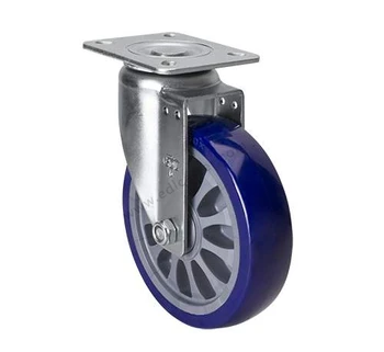 

1PC EDL Heavy Duty 6 Inch Casters Wheels 250Kg Polyurethane PU Wheels Castors Plate Bearing Swivel Roller Industrial for trolley