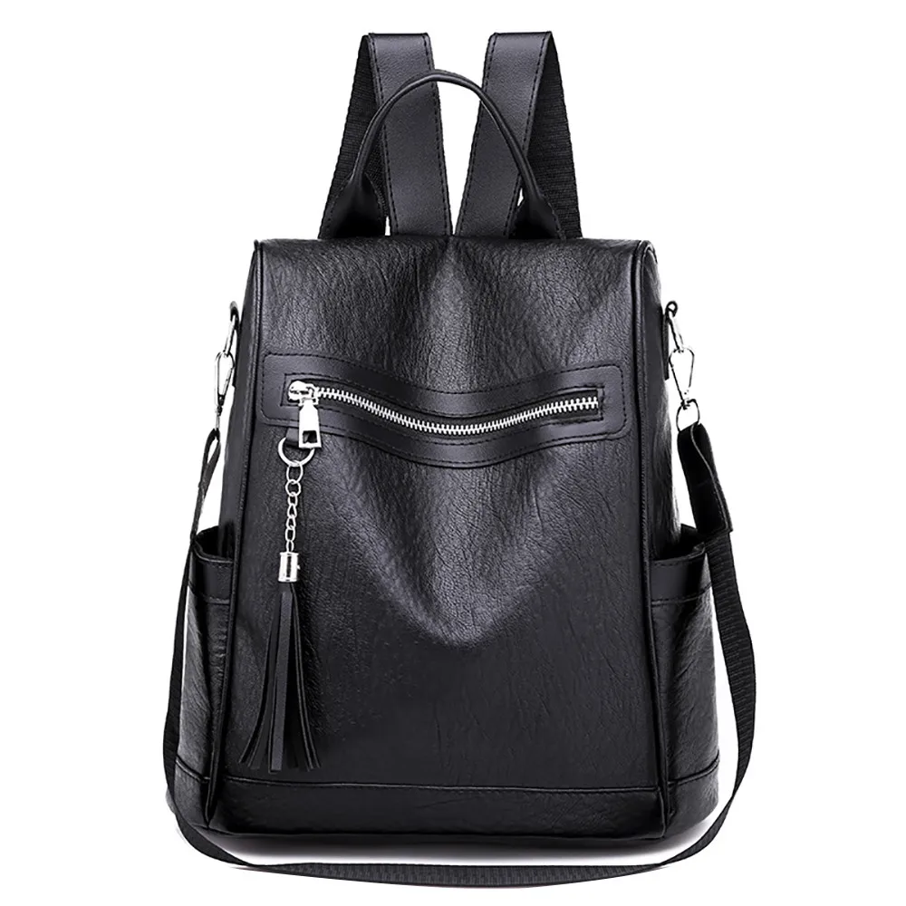 

super quality Women Backpack Casual Soft Leather Wild Simple Backpack Anti-theft Bags super sell mochilas mujer 2019