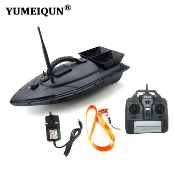 

YUMEIQUN Fishing Bait Thrower Boat RC 500M Remote Control Bait Boat Waterproof Windproof Double Motors Speedboat Fishing Tool