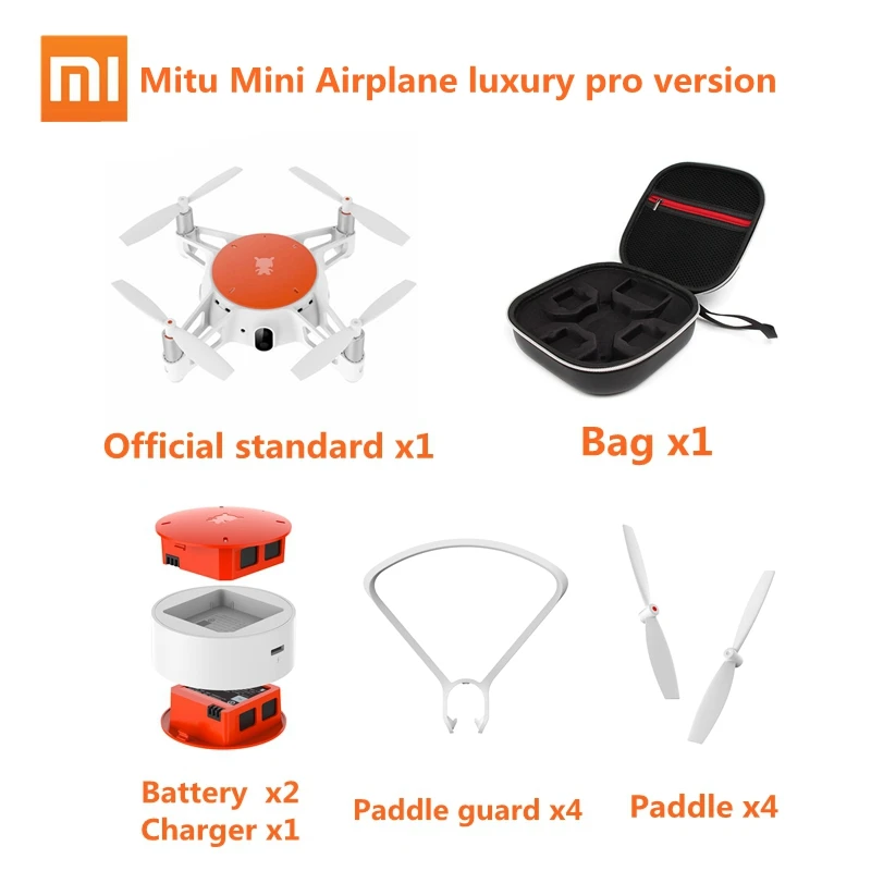

Original Xiaomi Mitu Mini Airplane Smart Remote Control Aircraft Drone 5GHz Wifi HD FPV 720P Vedio Phone App Control