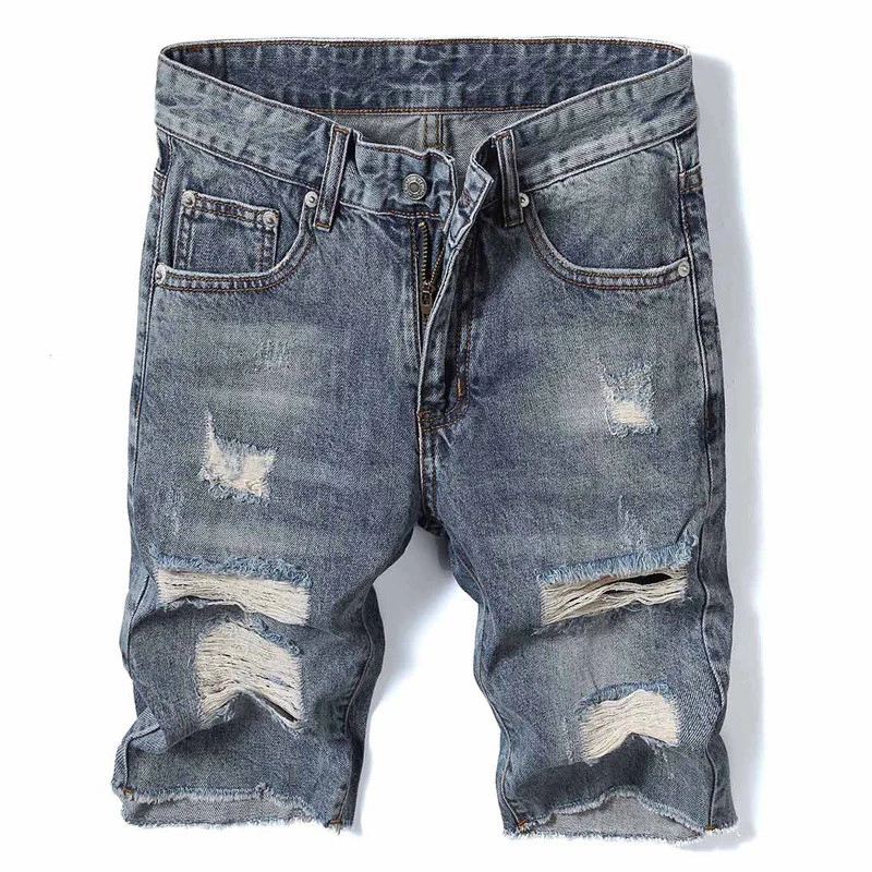 ripped denim shorts mens