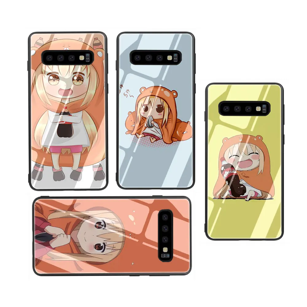 Cute Umaru chan Tempered Glass Phone Cover Case For Galaxy S7 edge S8 9 10 Plus Note 8 9 10 A10 20 30 40 50 60 70