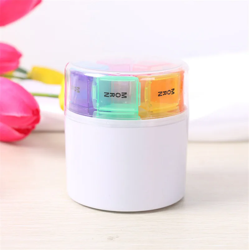 

portable emergency kits pill organizer box travel first aid storage box 7 day AM PM medicine container case for pills