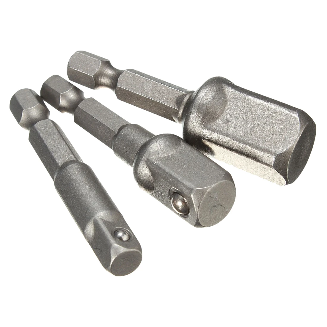 

3 pcs drill chuck adapter wrench for drilling machine 1/4" 3/8" 1/2" hex nut nuts