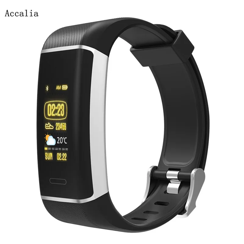 Accalia смарт браслет GPS W7 Смарт часы с пульсом фитнес трекер браслет|Смарт-браслеты|