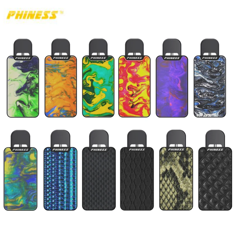 

Original Phiness Vega Kit Bulit in 350mAh Battery Box Mod with 1ml Cartridge Pod Vape Electronic Cigarette Kit