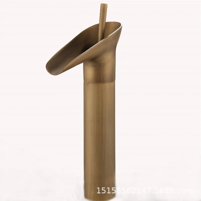 European antique copper table above basin faucet + 60cm tube , brass hot and cold mixer faucet short/ tall European antique copper table above basin faucet + 60cm tube , brass hot and cold mixer faucet short/ tall