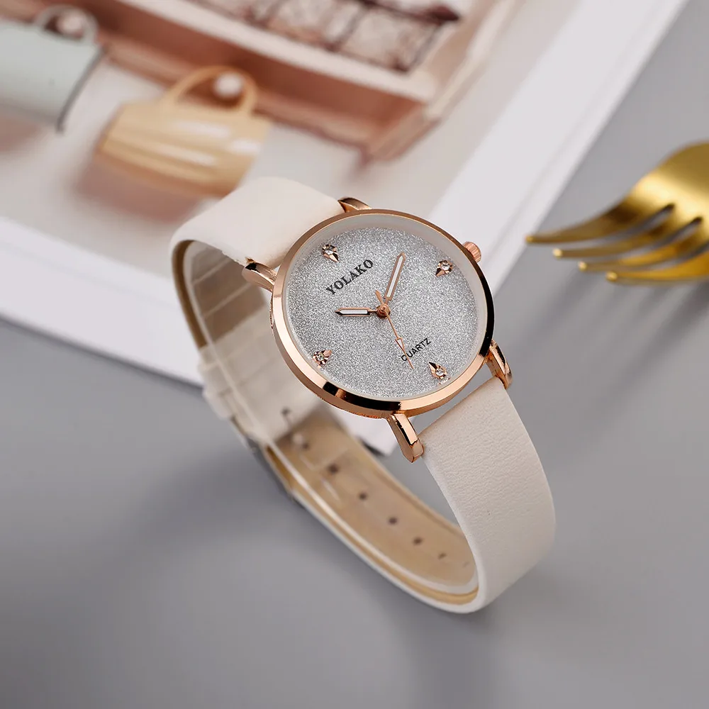 

Modern Fashion Wristwatch for Female Women's Casual Quartz Leather Band Starry Sky Watch Analog Wrist Watch horloges vrouwen %A