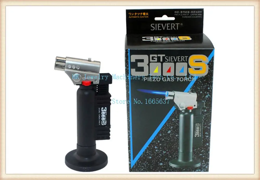 

GT3000S Piezo Gas Torch,1300c Celsius jet flame torch cigar butane gas lighter Professional Welding Gun Jet Torch