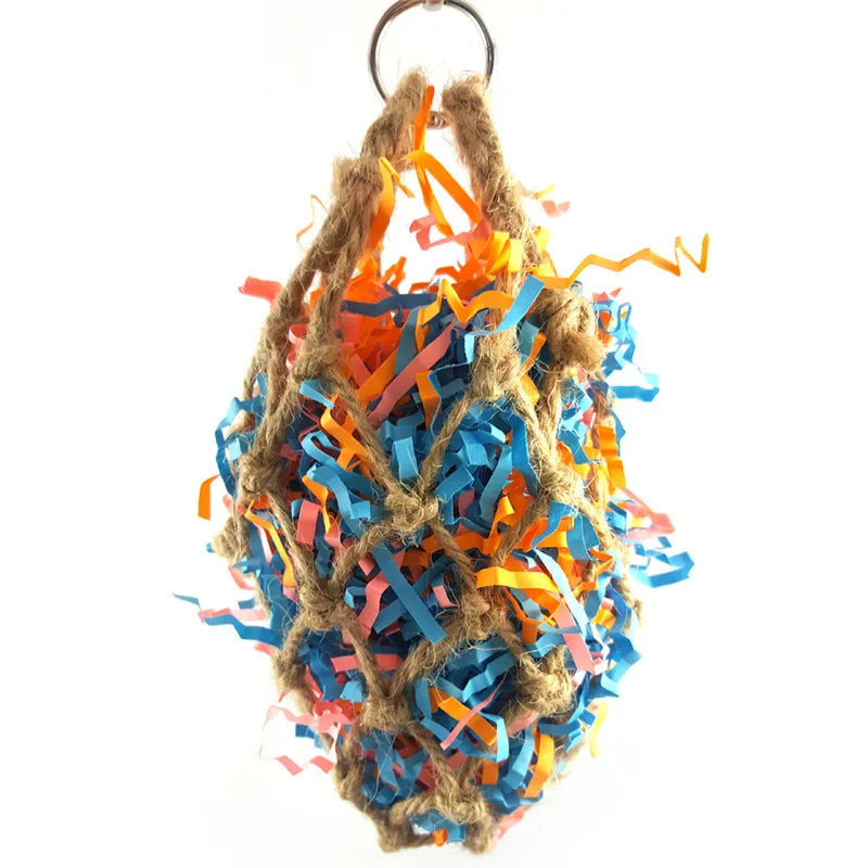 

Bird Toys Parrot Toys Pet Cage Ball Hanging Cockatiel Parakeet Pet Bird Bites Climb Chew Toys Cotton Rope