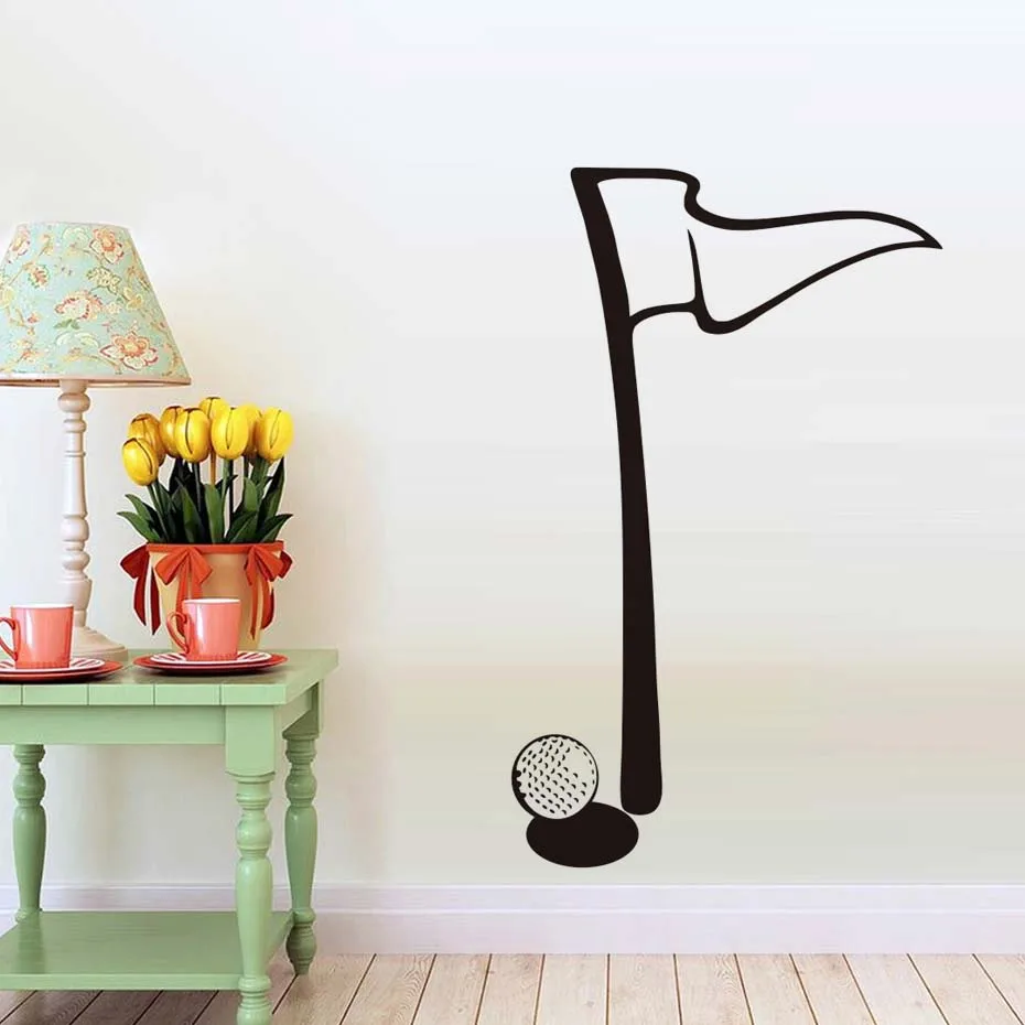 Aliexpress.com : Buy Golf Flag Vinyl Removable Wall ...