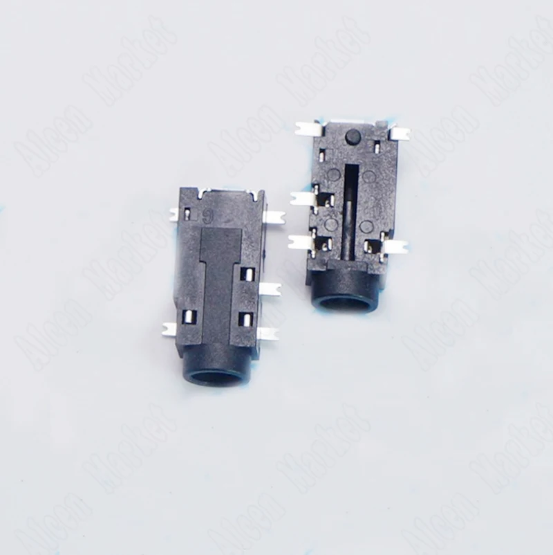 

200pcs-5000pcs Caliber 3.5MM 5 Feet Headphone Jack Patch Silver Environmental Temperature Connector 3+2 Headphone Socket