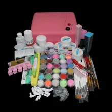 Горячие Pro 36 Вт УФ сушилка лампа отверждения напильники шлифовальные накладные ногтей Советы Гель Инструменты DIY Набор BTT-116