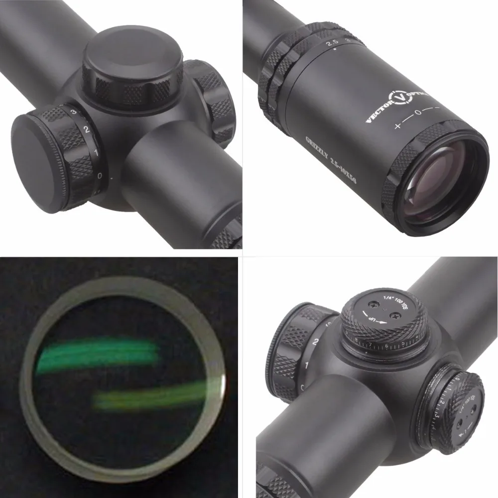 Векторная оптика Grizzly 2 5 10x56 IR стрельба прицел с креплением и подсветкой Mildot