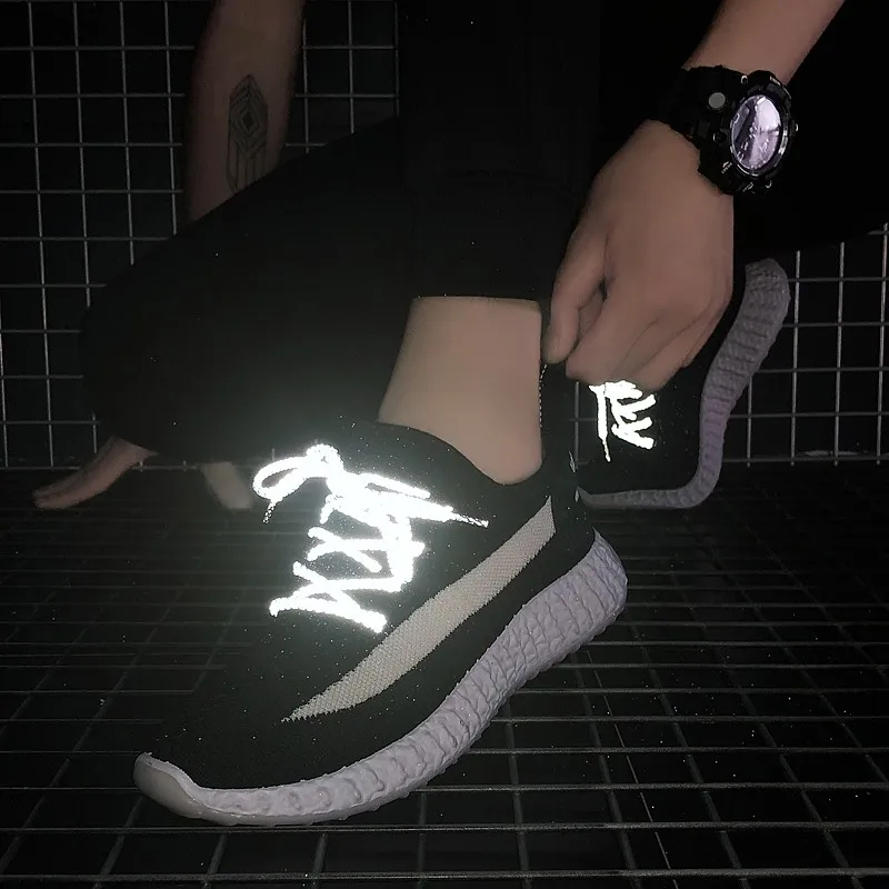 Spring Summer Youth Fashion Mens Shoes Black Walking Men Footwear Fly Wire Breathable Men Sneakers Illuminate Casual Men Shoes Spring Summer Youth Fashion Mens Shoes Black Walking Men Footwear Fly Wire Breathable Men Sneakers Illuminate Casual Men Shoes