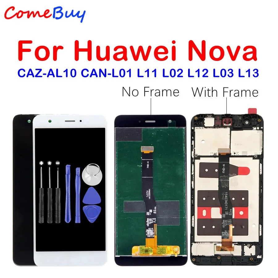 

for Huawei Nova LCD Display Touch Screen Digitizer Assembly For Huawei Nova Display With Frame CAN-L11 CAN-L01 Screen Replace