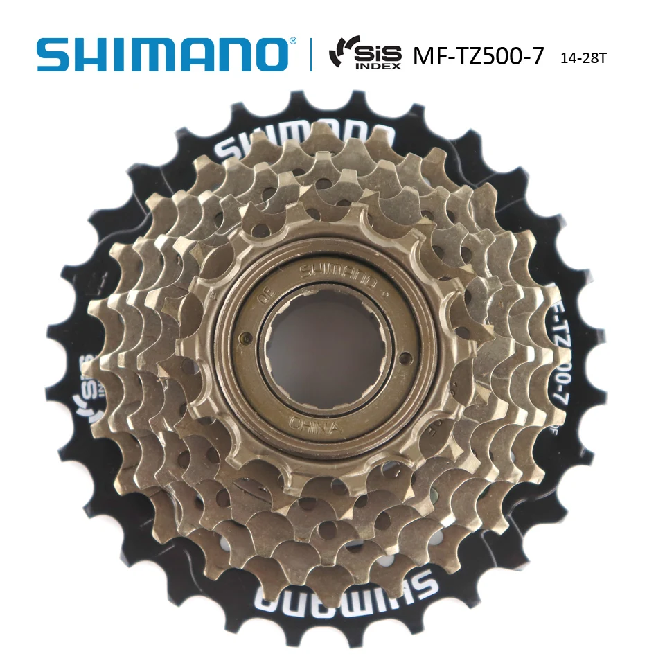 SHIMANO MF-TZ500 7-скоростной велосипед свободного хода 14-28T 14-34T Звездочка 7s сталь для MTB дорожный складной велосипед велосипедный велосипед