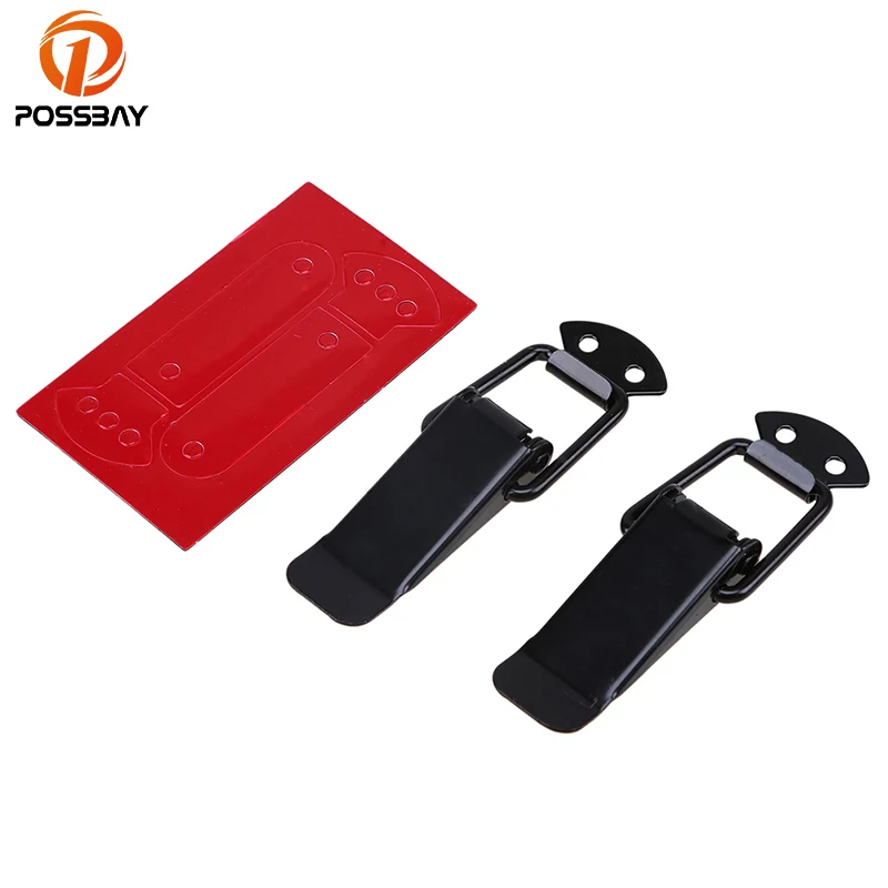 

POSSBAY Car Stickers Universal Security Hook Lock Clip Kit Quick Release Hook Lock Clip Fasteners Car Styling Truck Accessories