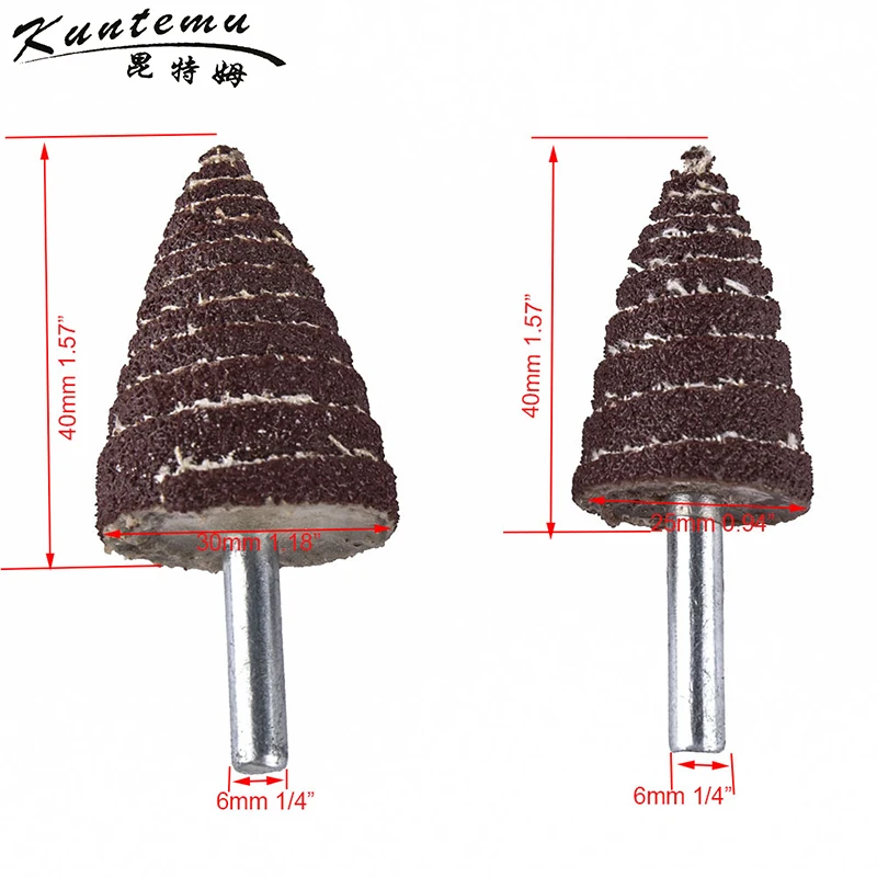 10 шт. конический наждачной бумагой полировки головы для полировки металла