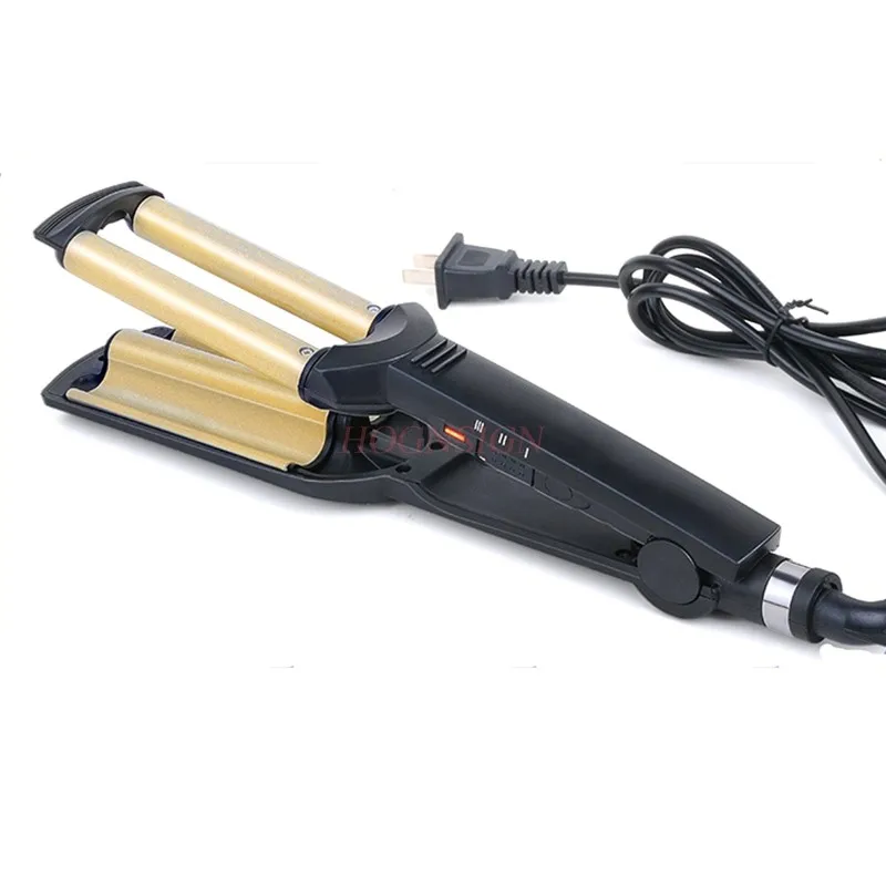 Head Curling Iron Big Wave Artifact Lazy Big Volume Water Ripple Instant Noodles Three Tube Short Power Generation Hot Sale 1pcs 2293c power volume switch knob for motorola dp3400 dp3401 dp3600 dp3601 dgp4150 dgp6150 p8268 xpr6380 xpr6500 xpr6550 radio