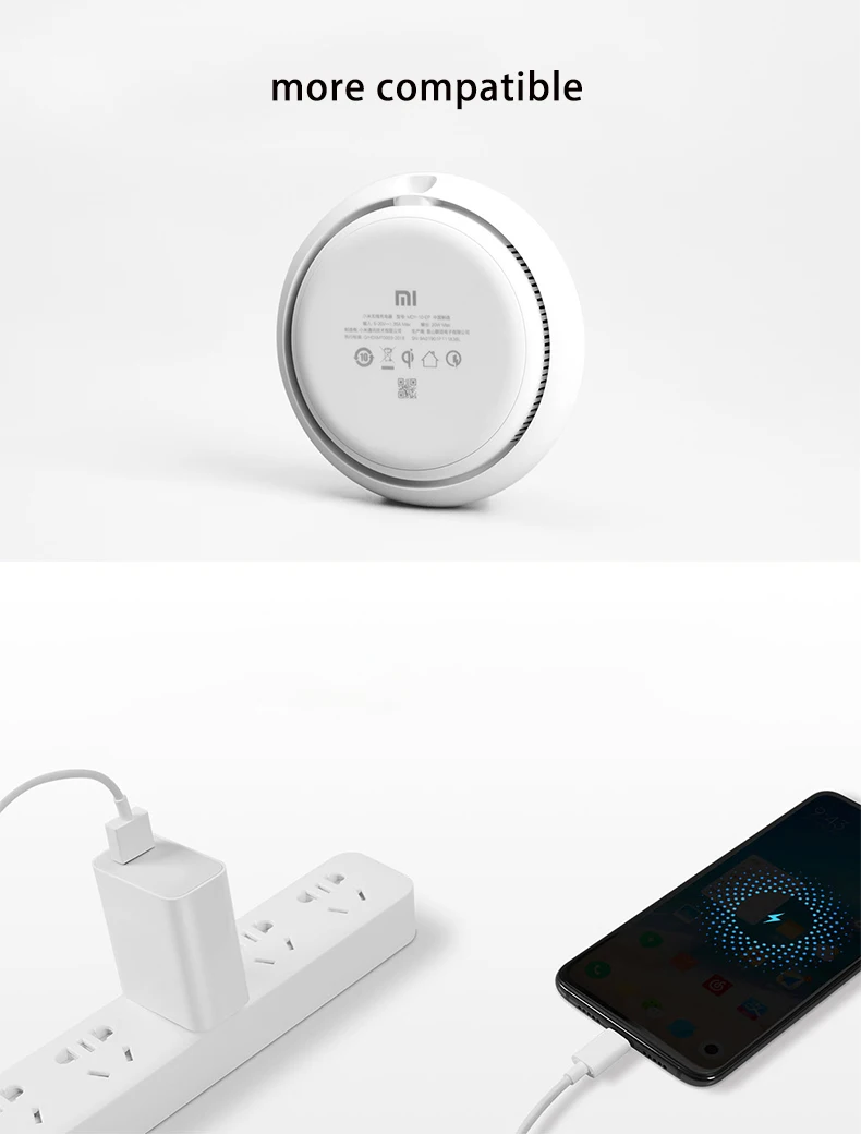 Original Xiaomi 27W Plug Wireless Charger 20W Max 15V Apply to Xiaomi Mi9 MiX 2S Mix 3 Qi EPP10W For iPhone XS XR XS MAX