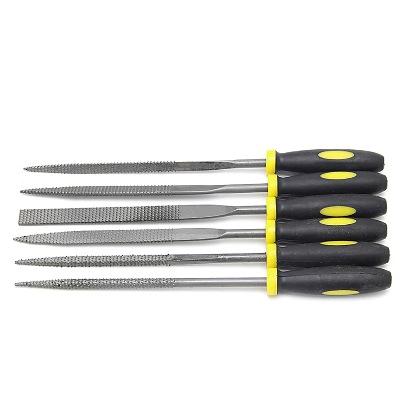 6Pcs Rasp 160mm Mini Metal Filing Rasp Needle File Wood Tools Hand