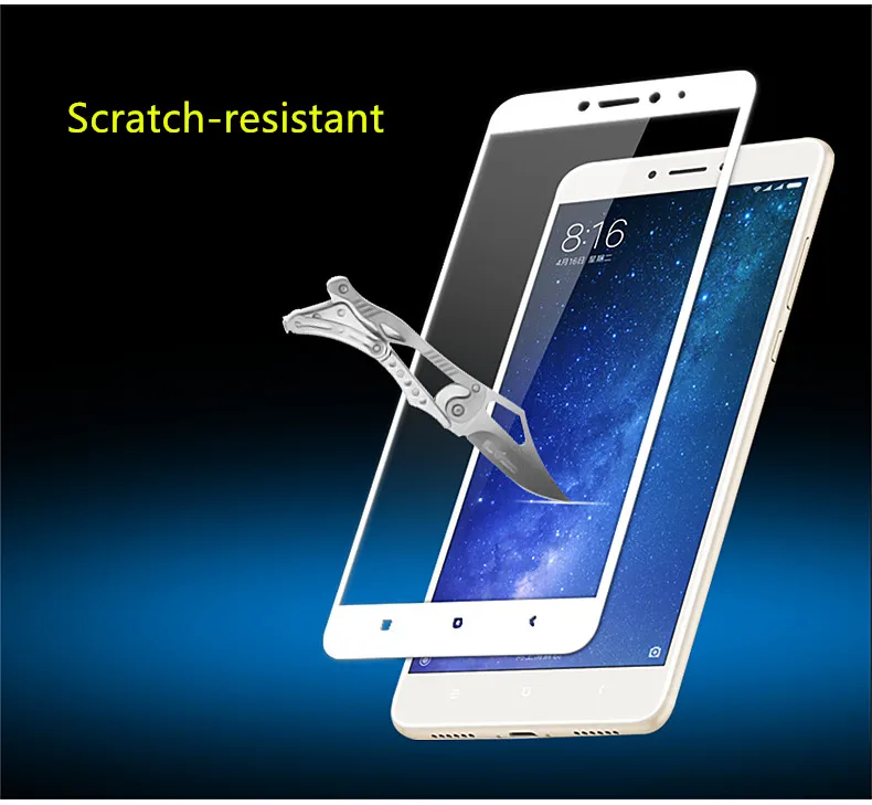 VRURC xiaomi mi max 2 3D screen protector tempered glass (9)