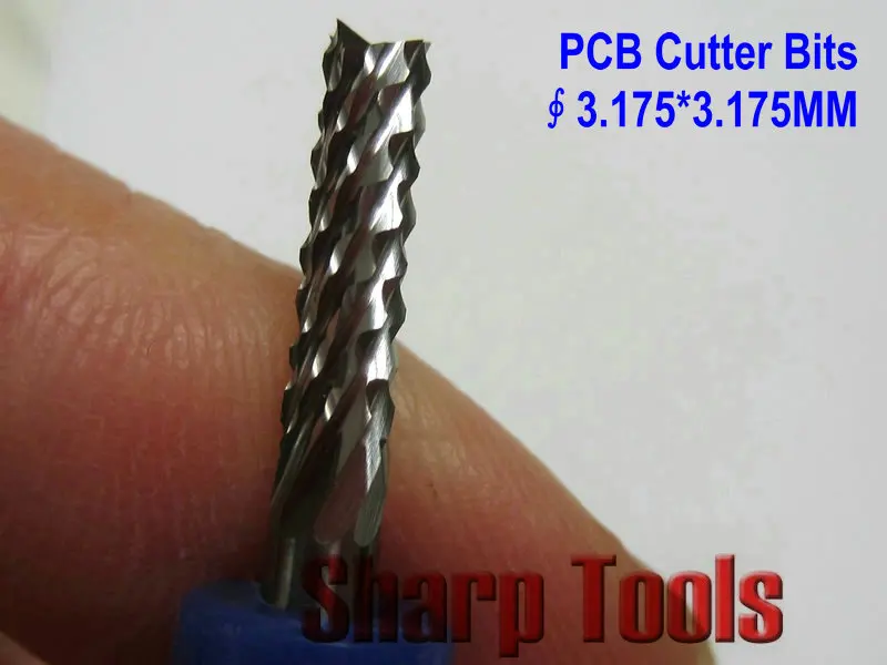 

3.175*3.175MM- PCB Corn Cutter Bits for Circuit Board Milling Drilling Cutting, Carbide Endmills Power Tools