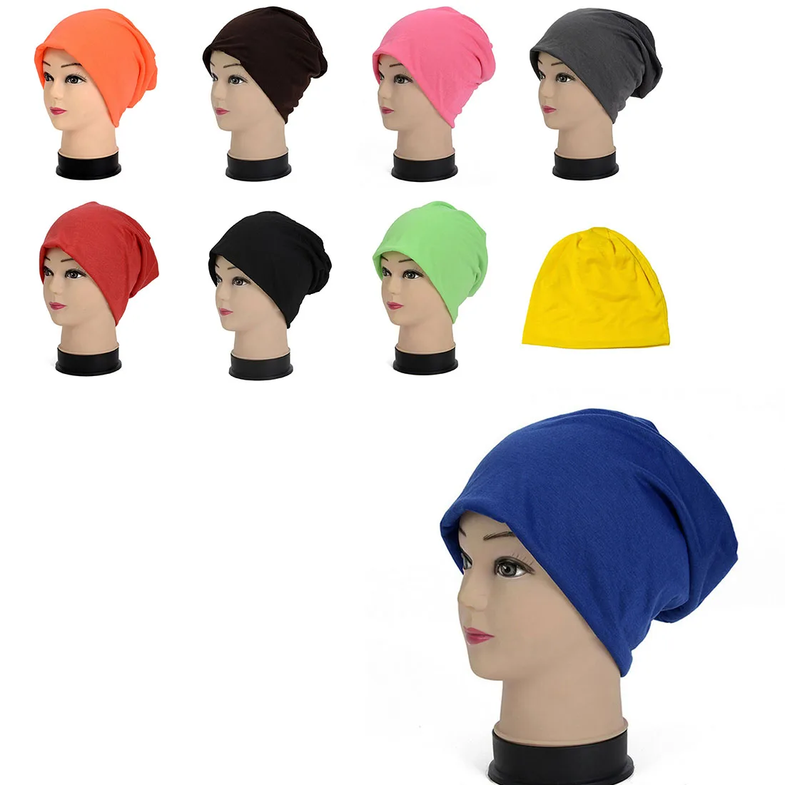 

Casual Beanies Solid Color Hip-hop Snap Slouch Skullies Bonnet beanie Hat hedging cap Spring Women Men Unisex Knitted Winter Cap