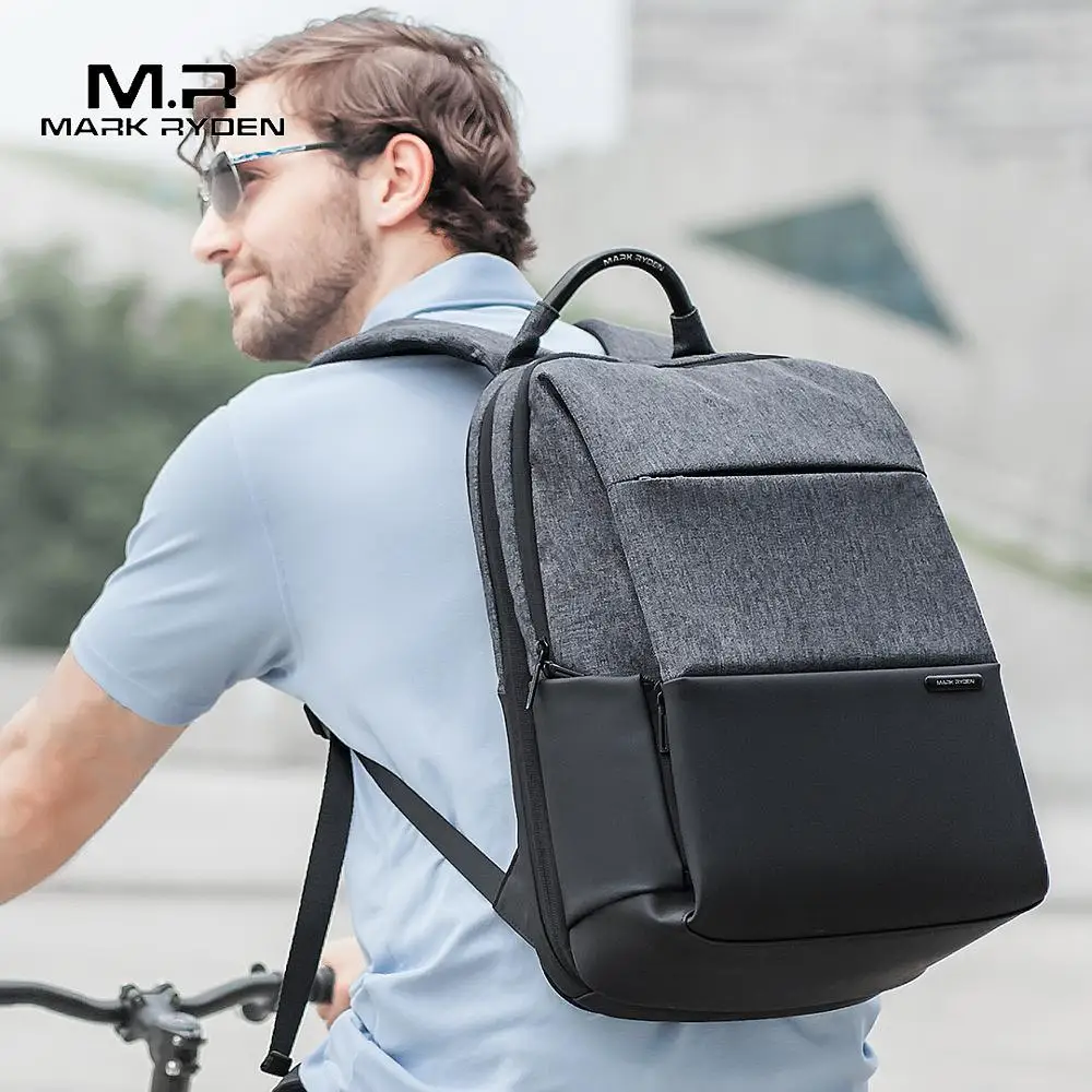 Mark Ryden Men Backpack Large Capacity Teenager Male Mochila Back Anti-thief Bag USB Charging 15.6