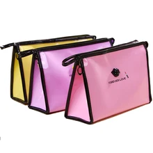 Водонепроницаемый косметичка ПВХ косметичка женские сумки женская косметичка на молнии женские косметички органайзер для путешествий 12