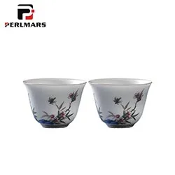 150 мл Gaiwan Керамика фарфор мелкой рельефным узором чайная посуда Чай ware Чай церемонии мастер Чай миска с крышкой набор блюдец