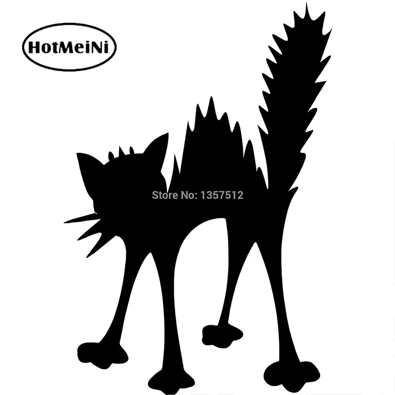 HotMeiNi Shocked Electric Cat Car Sticker For Truck Window Bumper Auto