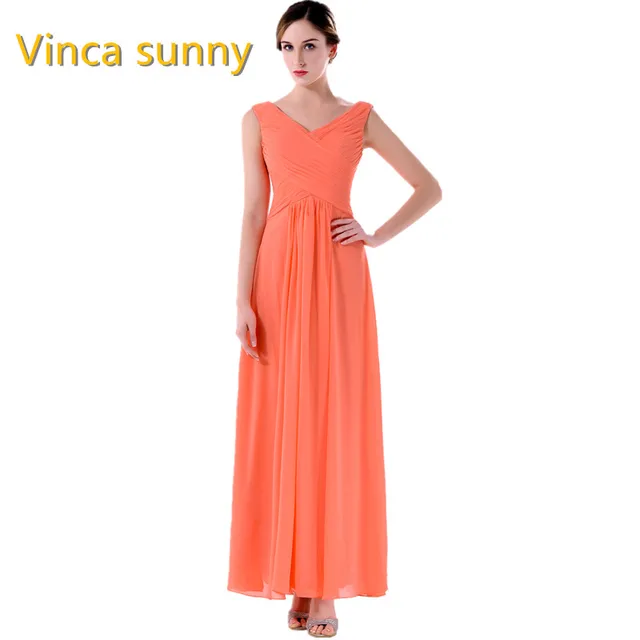 V-Neck Bridesmaid Dresses
