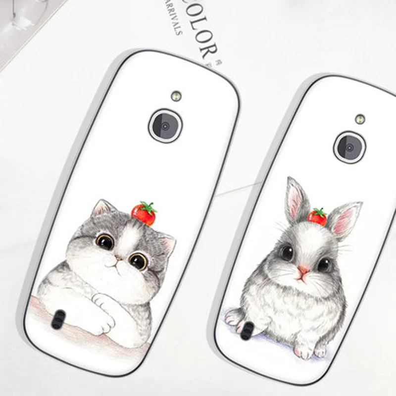 Силиконовый чехол для Nokia 3310 4G мягкий с ретро рисунком 2018 защитный корпус