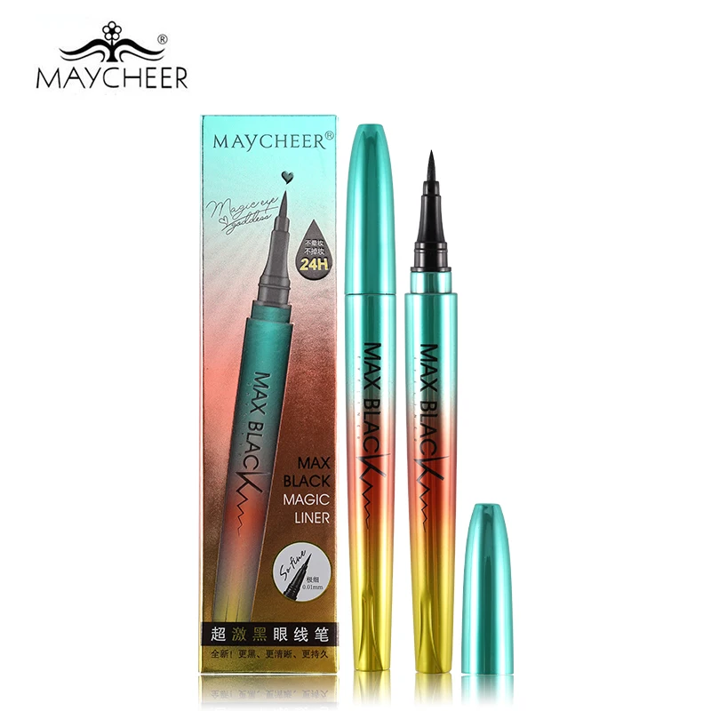 Бренд MAYCHEER макияж черная жидкая подводка для глаз карандаш водостойкая 24H