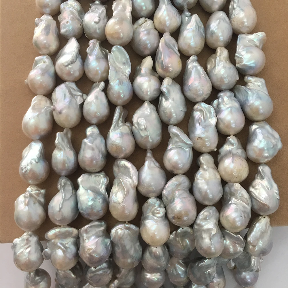 

pearl beads,100% Nature freshwater loose pearl with baroque shape, BIG BAROQUE shape pearl .15-22 mm,nice nature color