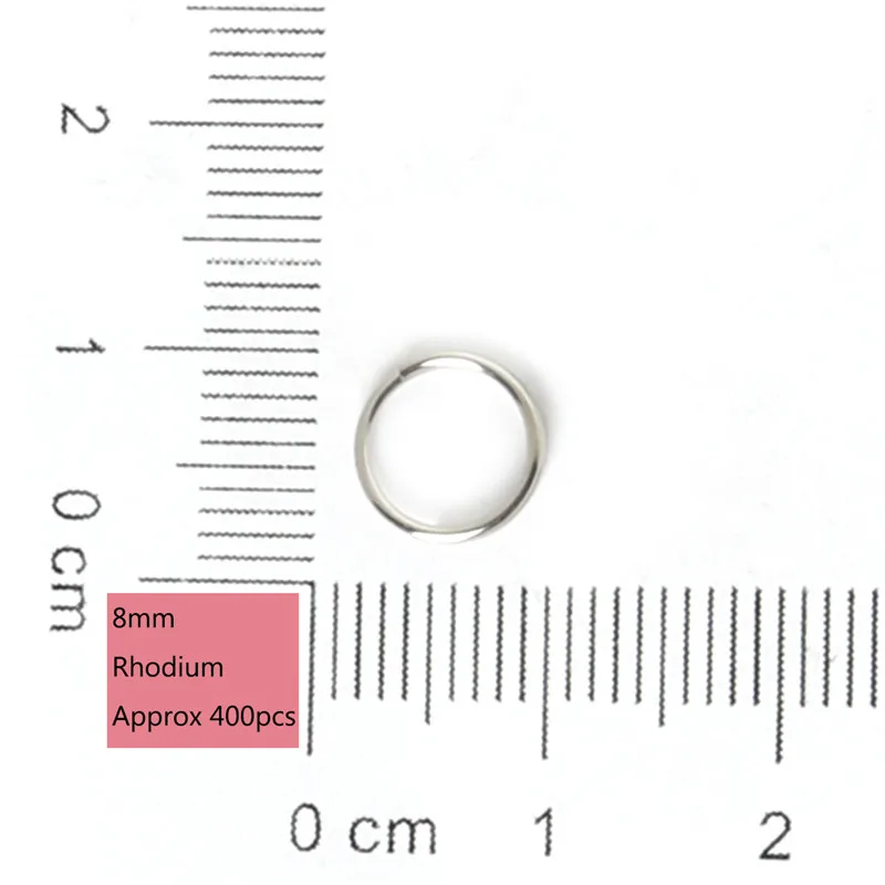 6/8/10 мм 300-800 шт. тон двойная петли Открытые кольца прыжок Разделение кольца для изготовления ювелирных изделий браслет Цепочки и ожерелья DIY ювелирных изделий - Цвет: 8mm Approx 400pcs
